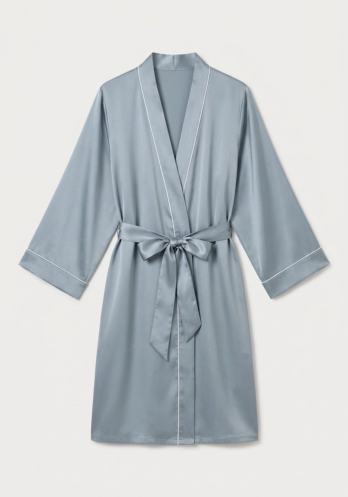 Kimono Morgenmantel Damen Kurz Seide