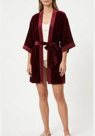 Kimono Morgenmantel Damen Seide