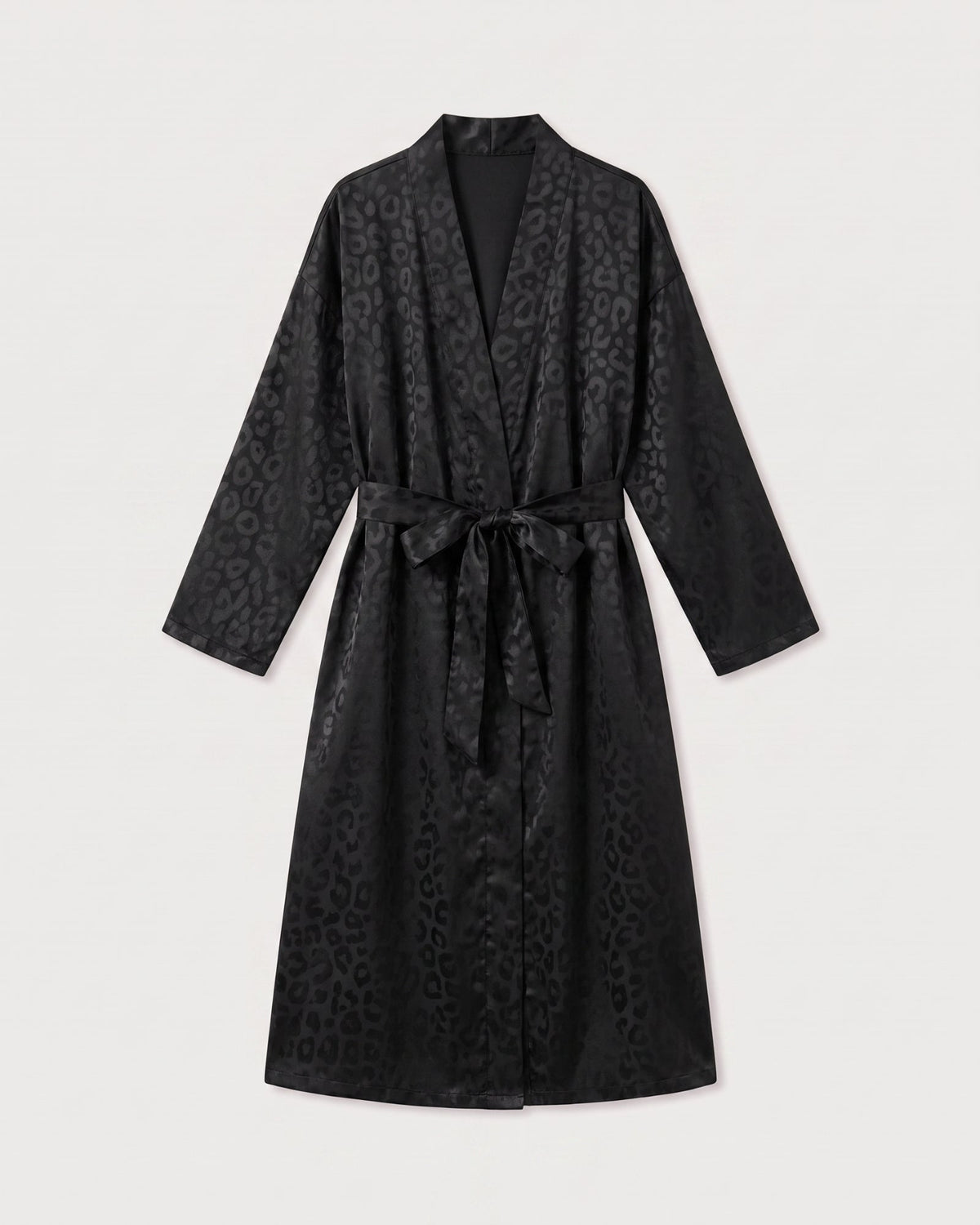 Kimono Morgenmantel Schwarz