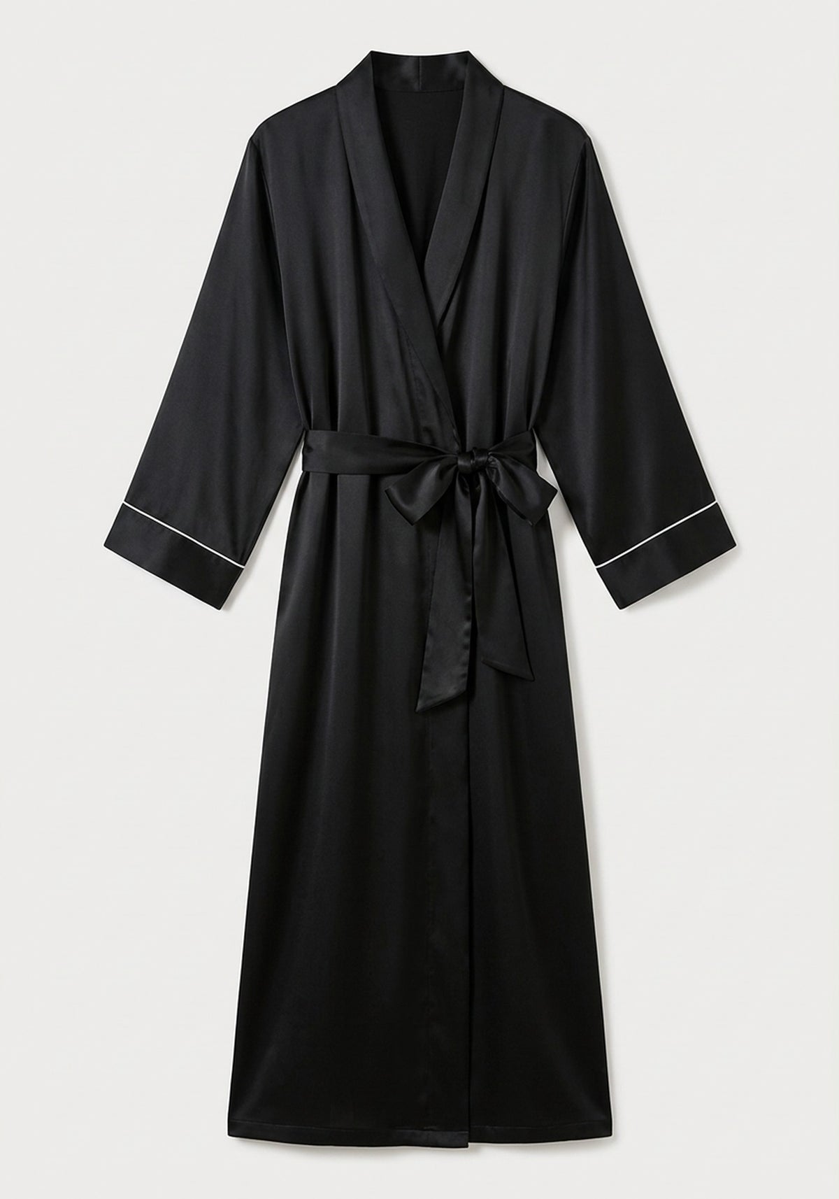 Kimono Morgenmantel Seide Lang
