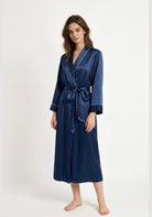 Kimono Morgenmantel Seide Lang