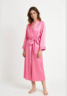 Kimono Morgenmantel Seide Lang