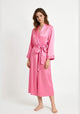 Kimono Morgenmantel Seide Lang