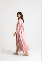 Kimono Morgenmantel Seide Lang