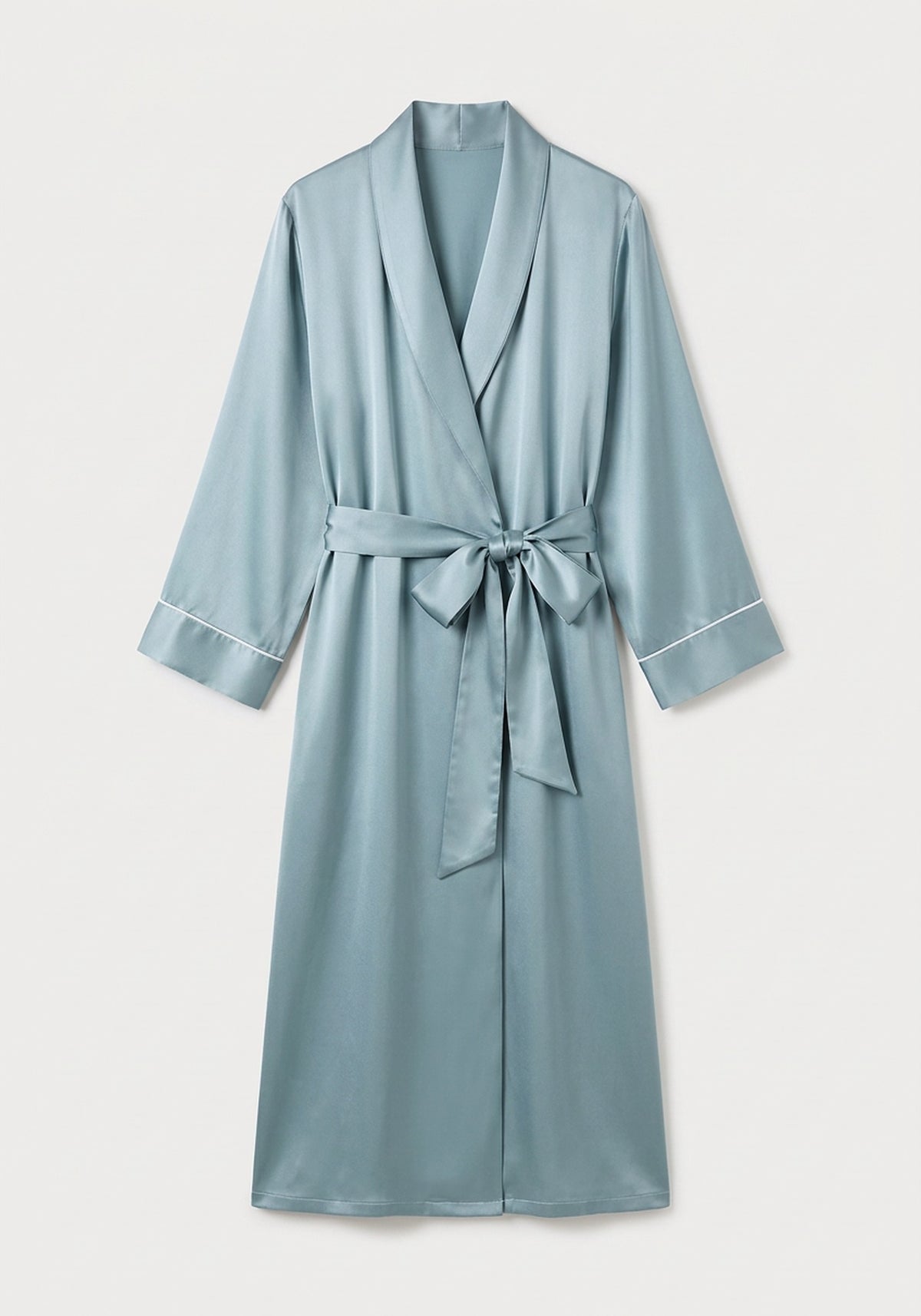 Kimono Morgenmantel Seide Lang
