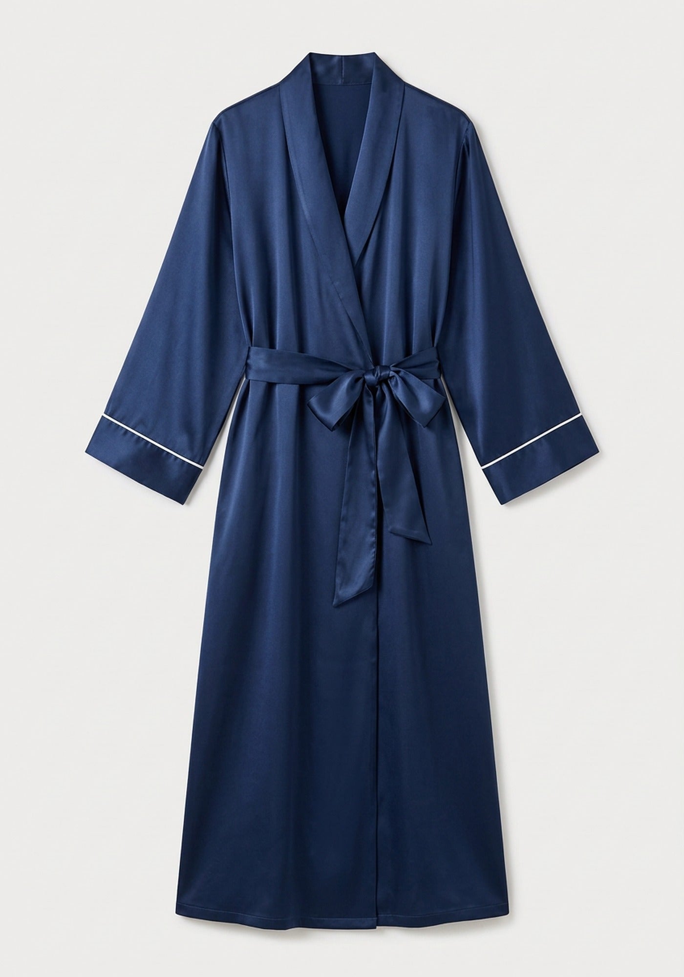 Kimono Morgenmantel Seide Lang