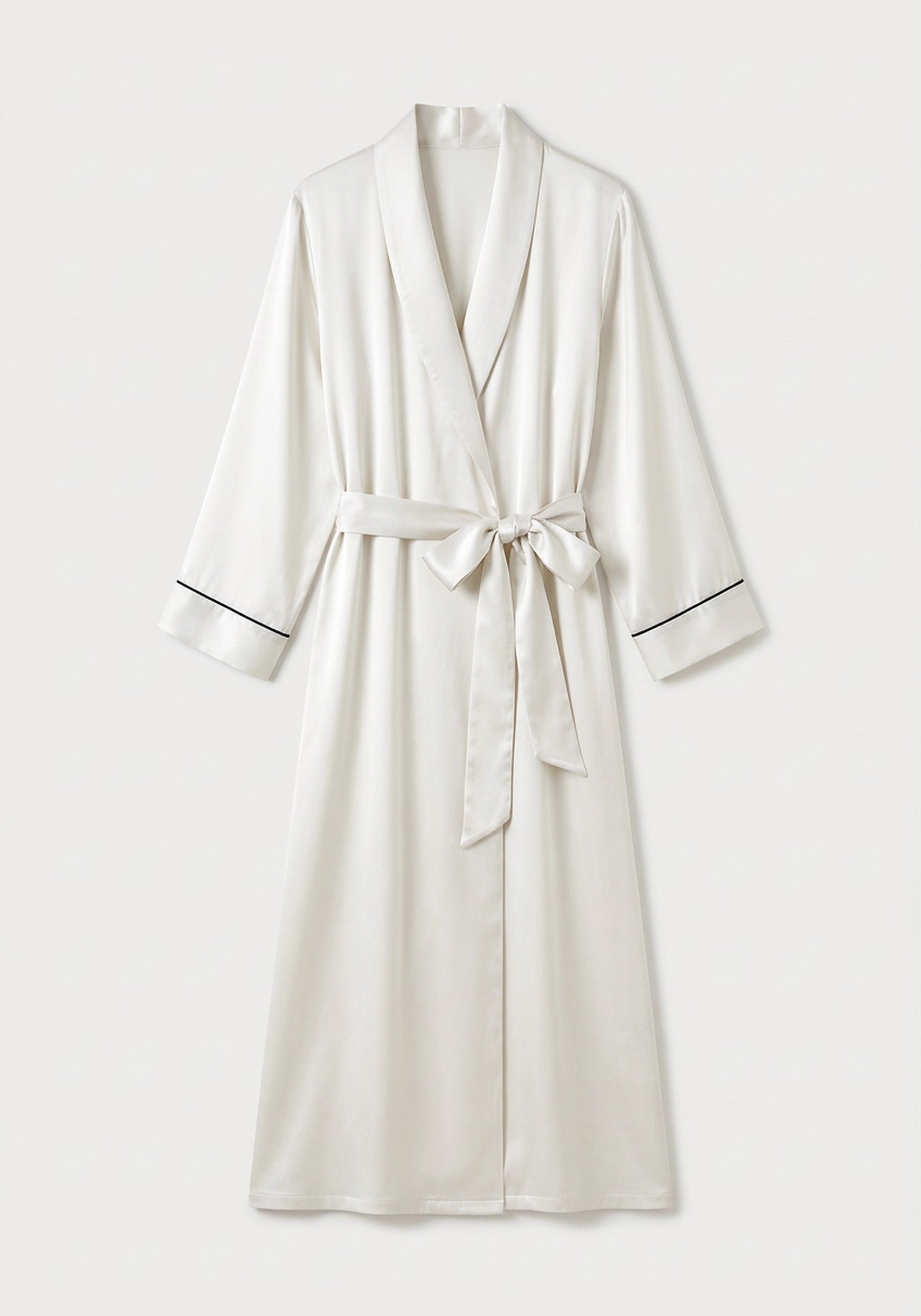 Kimono Morgenmantel Seide Lang