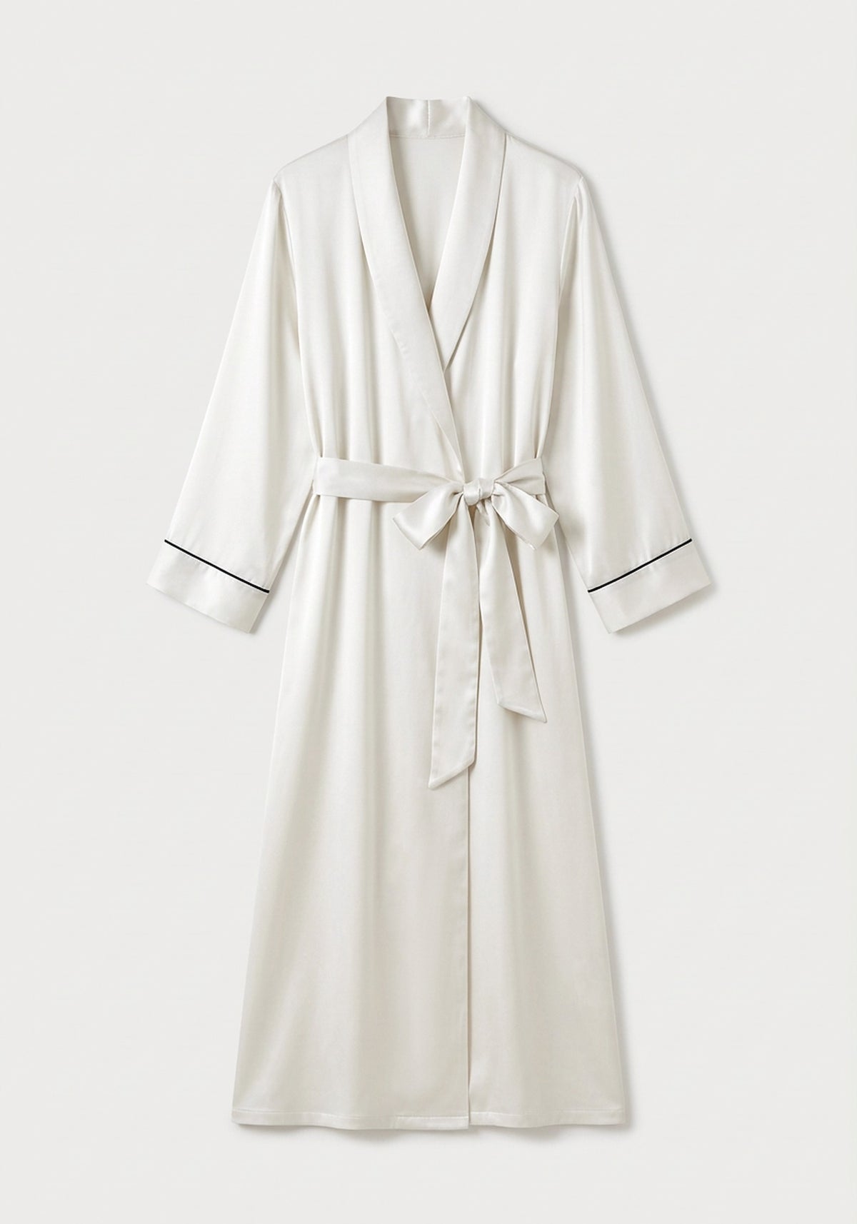 Kimono Morgenmantel Seide Lang