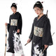 Kimono Schwarz Blumen