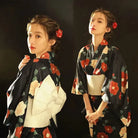 Kimono Schwarz Lang