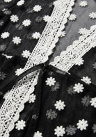 Kimono Schwarz Spitze