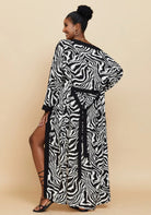 Kimono Schwarz Weiß