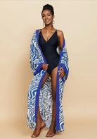 Kimono Schwarz Weiß