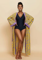 Kimono Schwarz Weiß