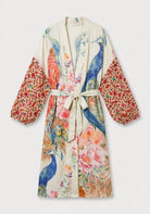 Kimono Weiß Blumen
