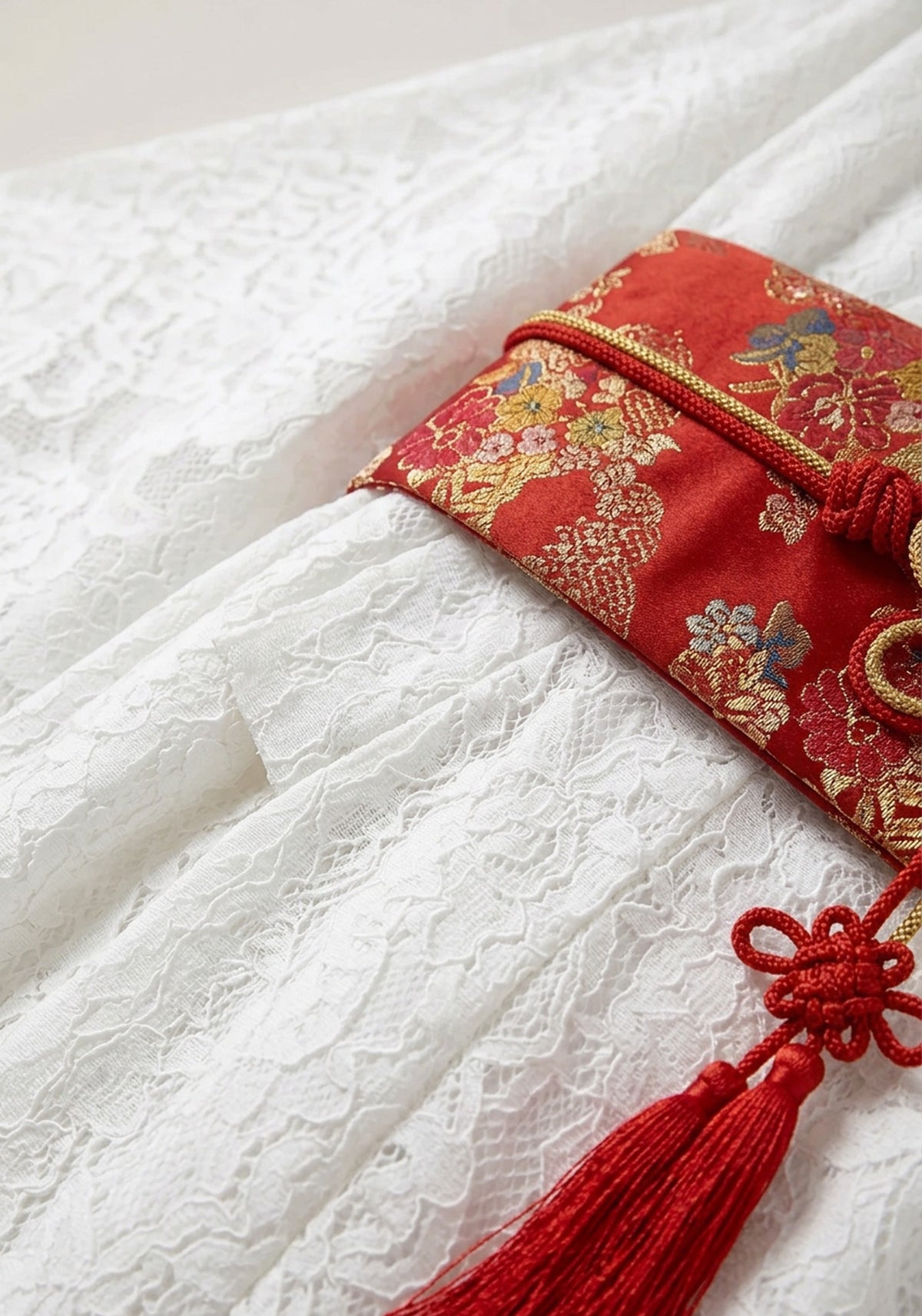 Kimono Weiß Lang