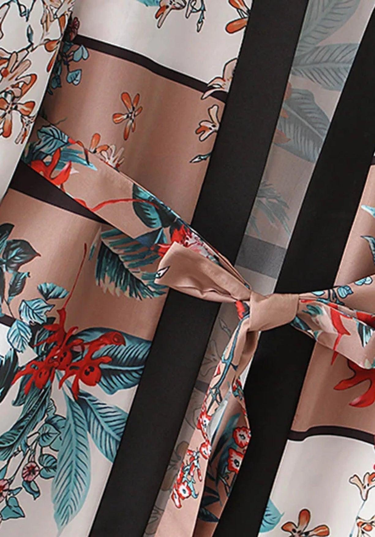 Kimono Weiß Satin