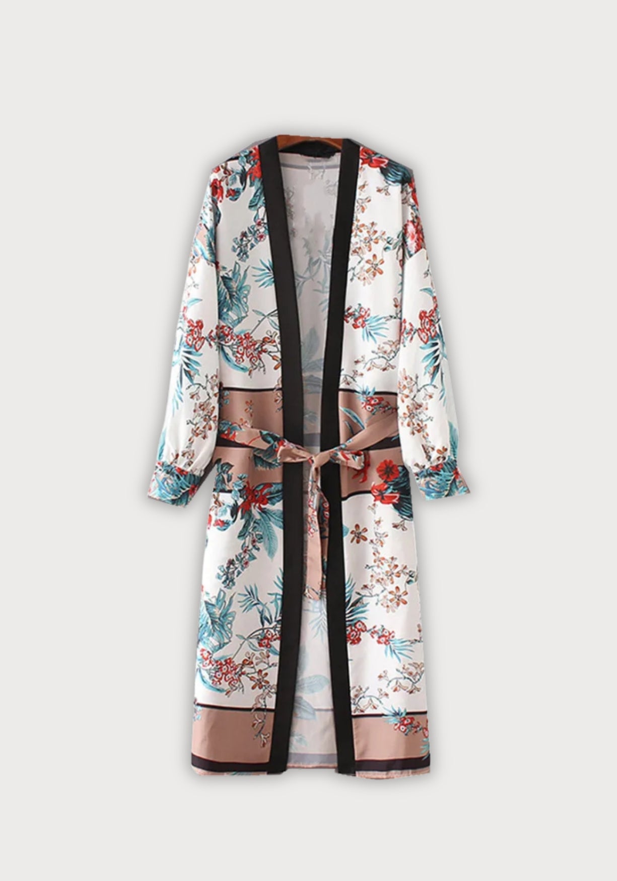 Kimono Weiß Satin