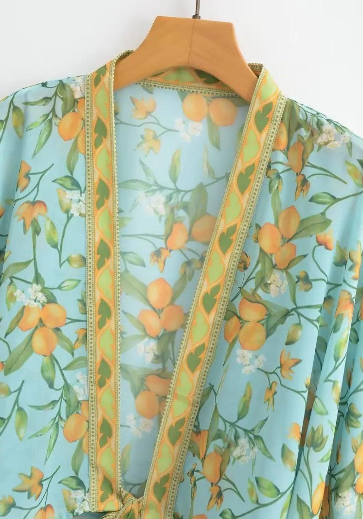 Kimono Wickelbluse