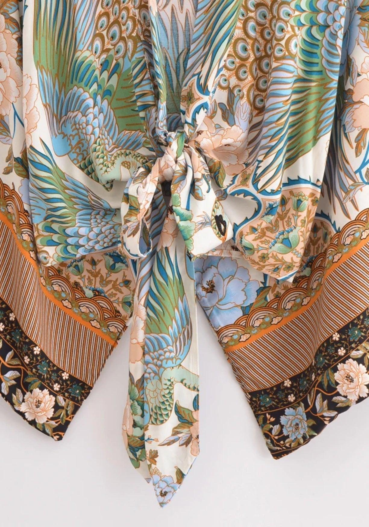 Kimono in Wickeloptik