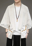 Kimono mit Kranichen