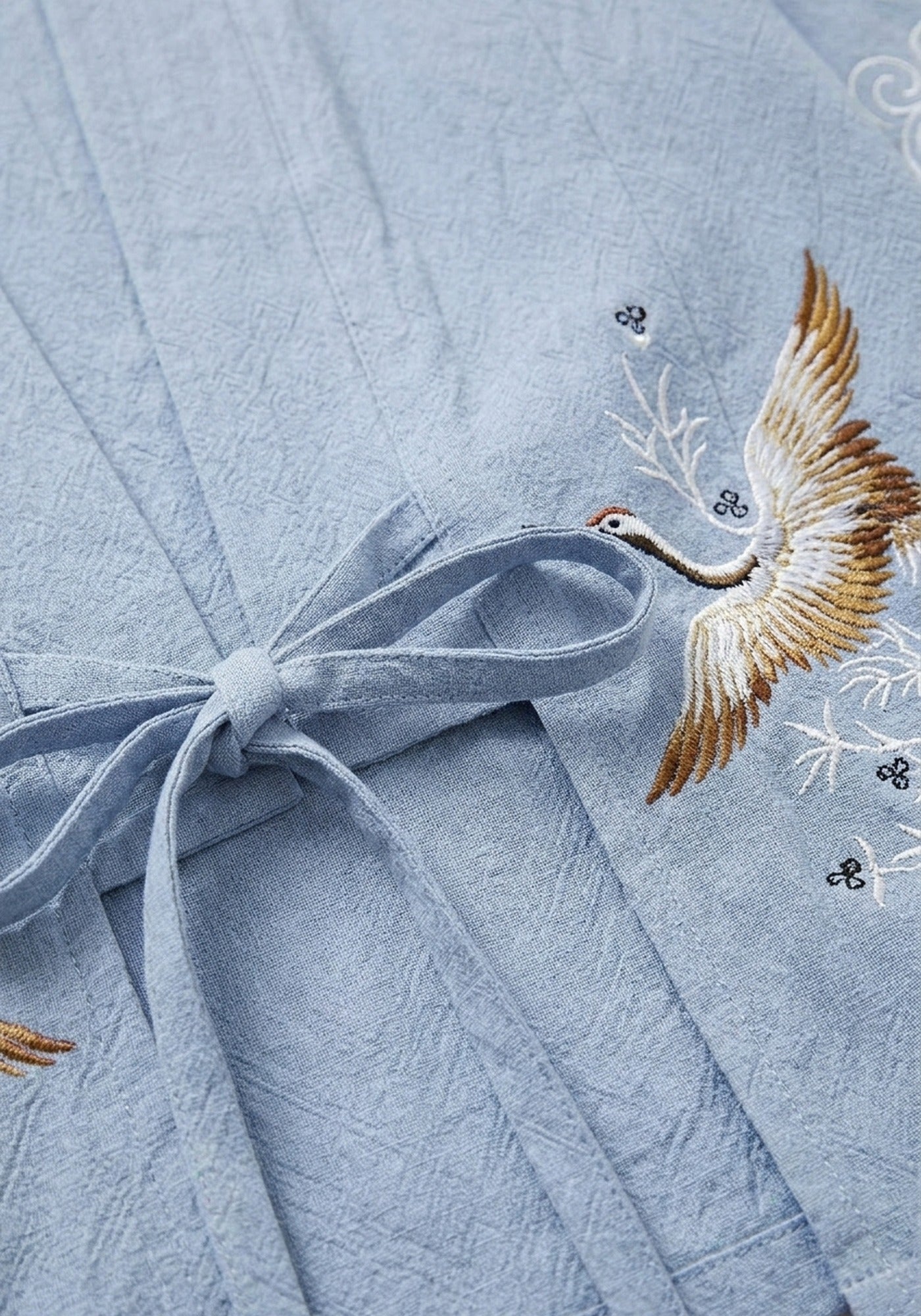 Kimono mit Kranichen