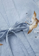 Kimono mit Kranichen