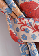 Kurzer Boho-Kimono Hellblau | Tsuzuri