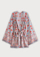 Kurzer Boho-Kimono Hellblau | Tsuzuri