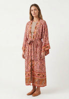 Langer Boho-Kimono Rosa | Kōrane