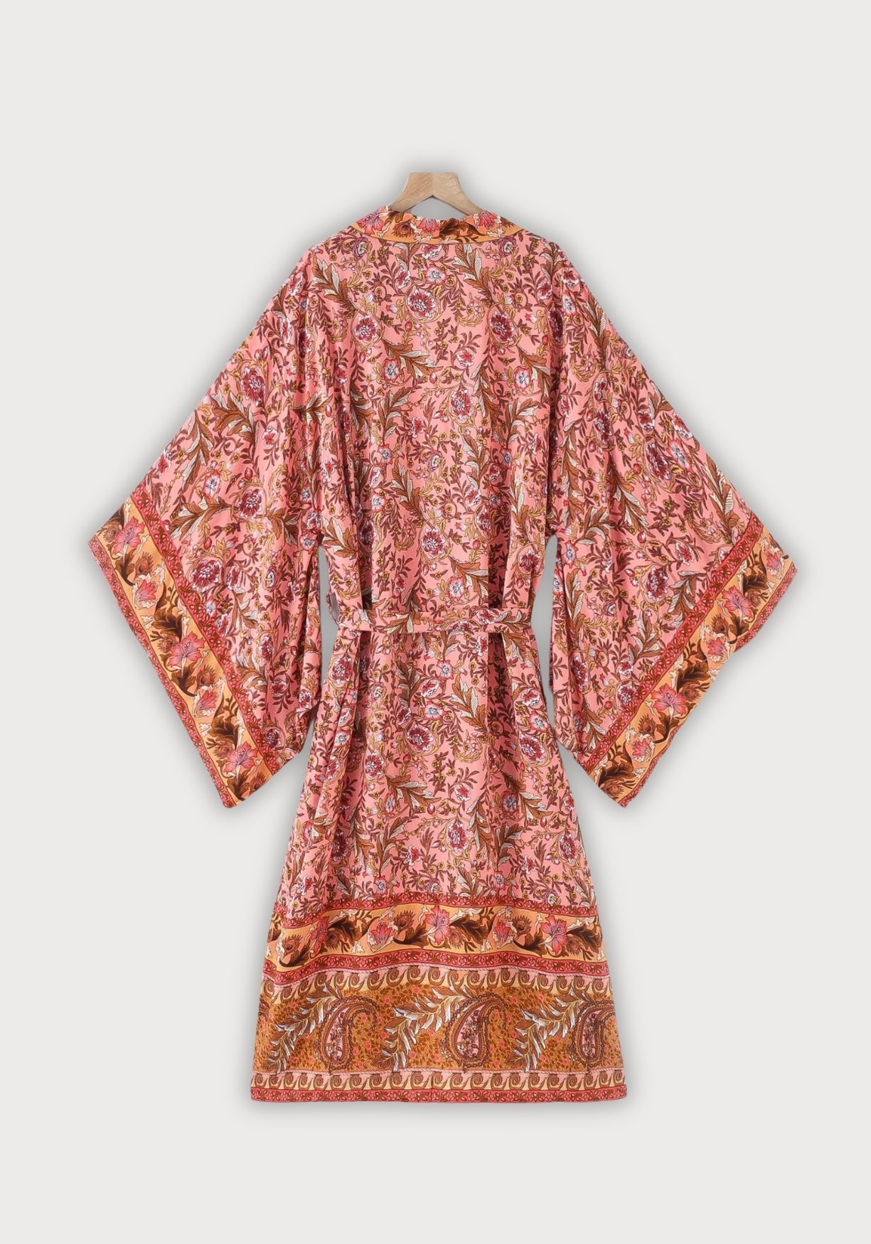 Langer Boho-Kimono Rosa | Kōrane