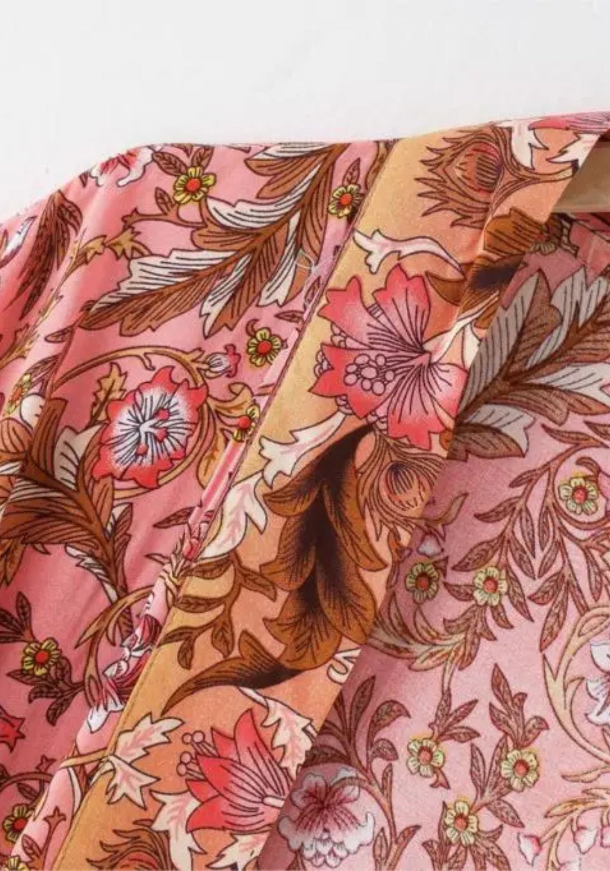 Langer Boho-Kimono Rosa | Kōrane