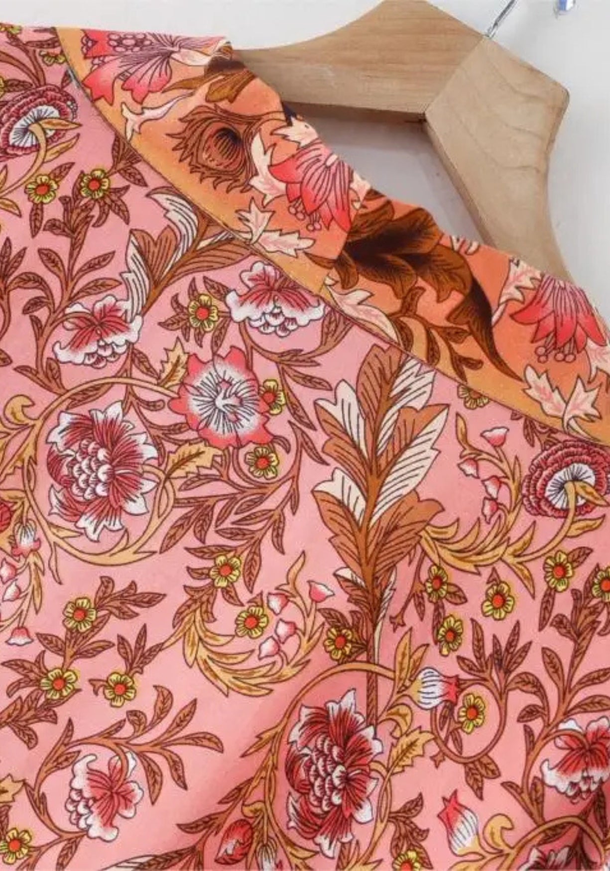Langer Boho-Kimono Rosa | Kōrane