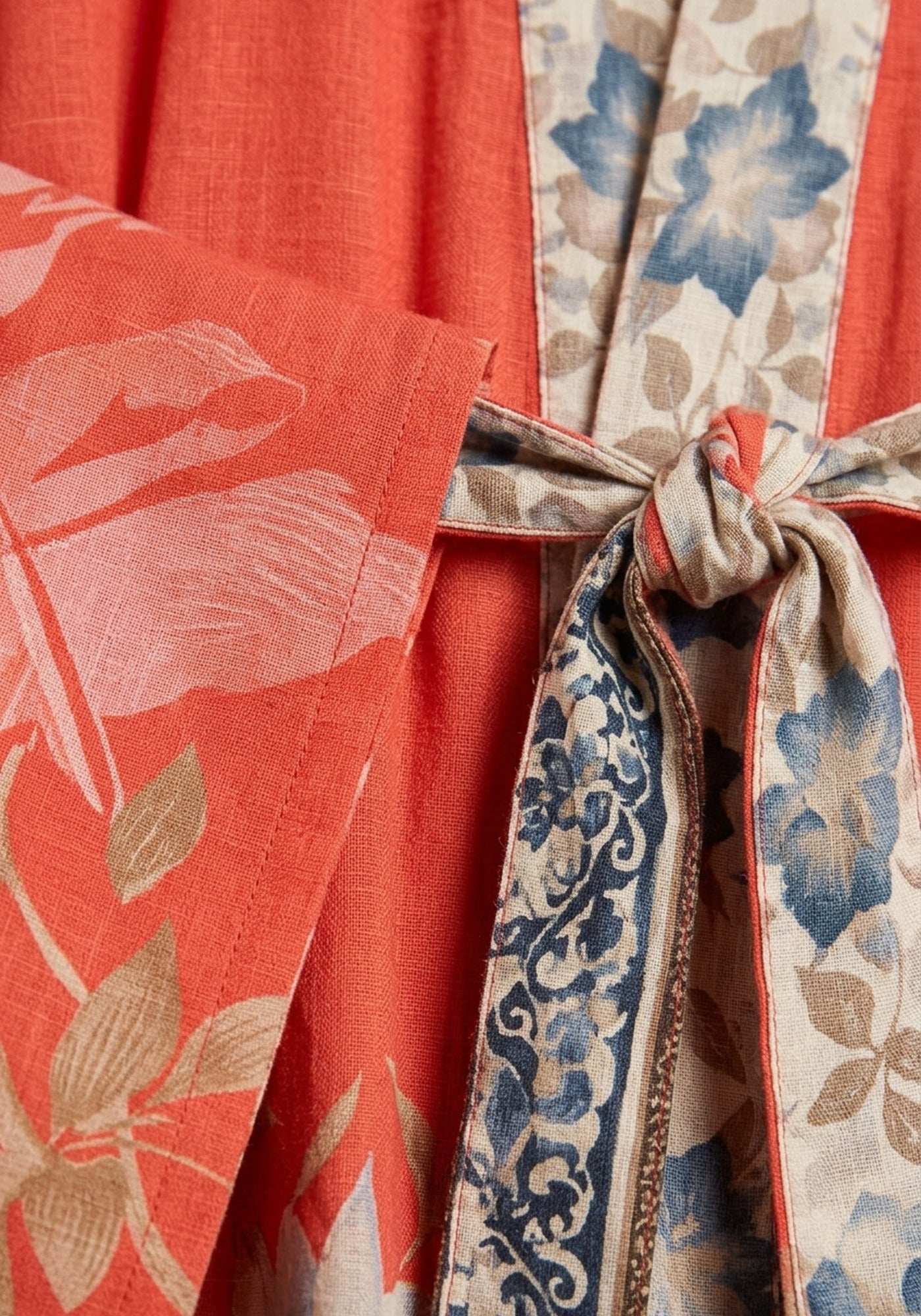 Langer Boho-Kimono Rot | Solenza