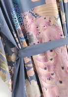 Langer Kimono mit Blumenmuster