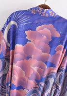 Langer Kimono mit Print