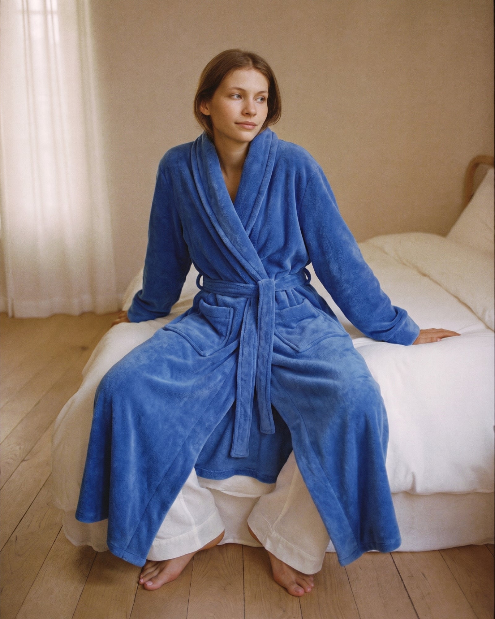 Morgenmantel Blau Damen