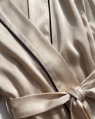 Morgenmantel Damen Lang Satin