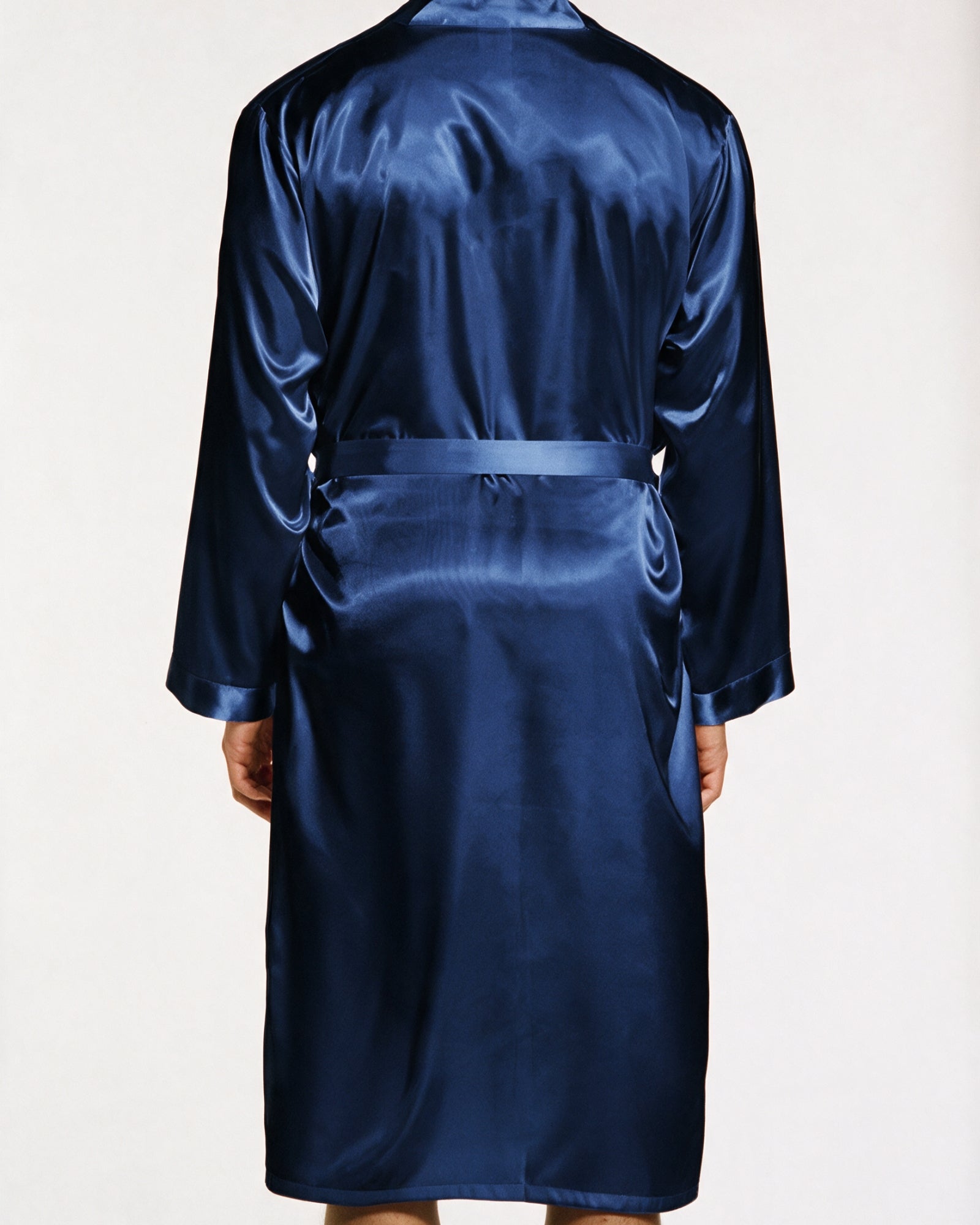 Morgenmantel Herren Blau