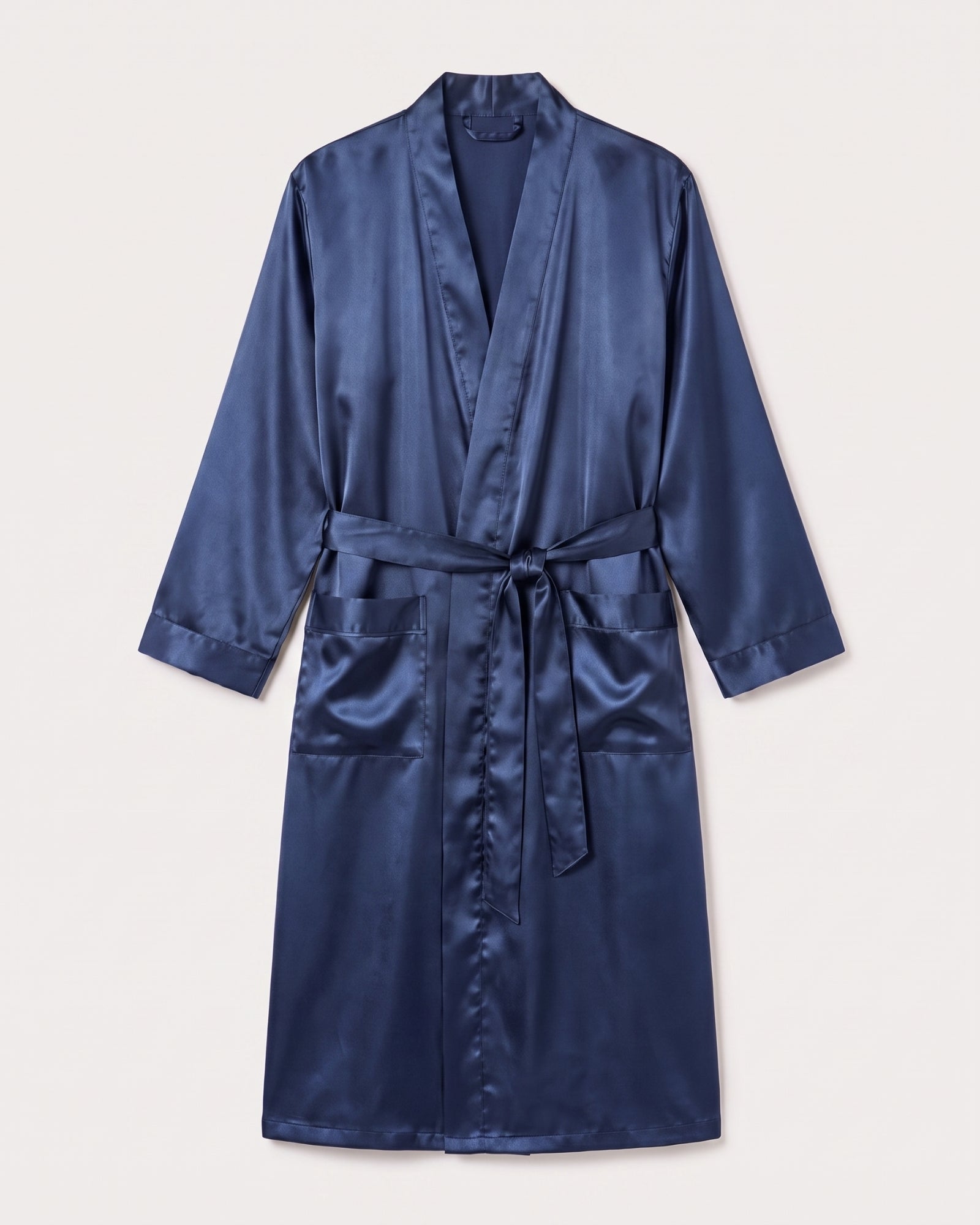 Morgenmantel Herren Blau