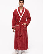 Morgenmantel Herren Rot
