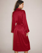 Morgenmantel Rot Satin