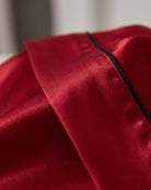 Morgenmantel Rot Satin