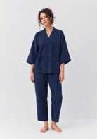 Pyjama Damen Dunkelblau