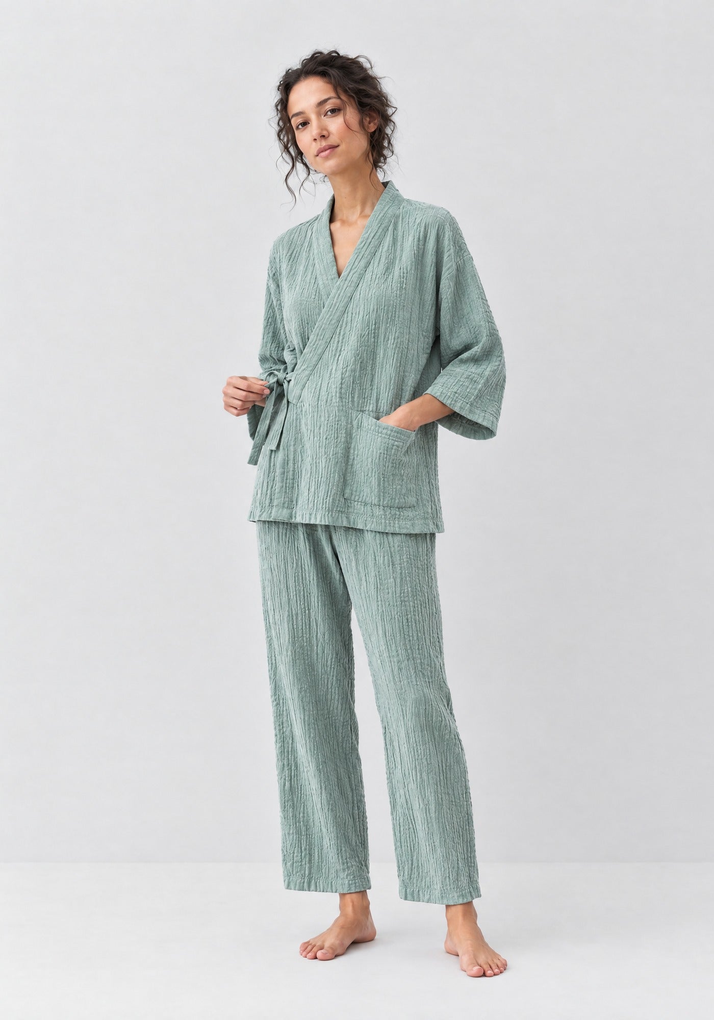 Pyjama Damen Grün