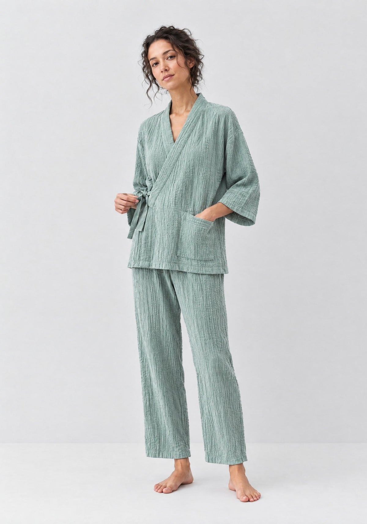 Pyjama Damen Grün
