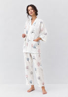 Pyjama Damen Weiß