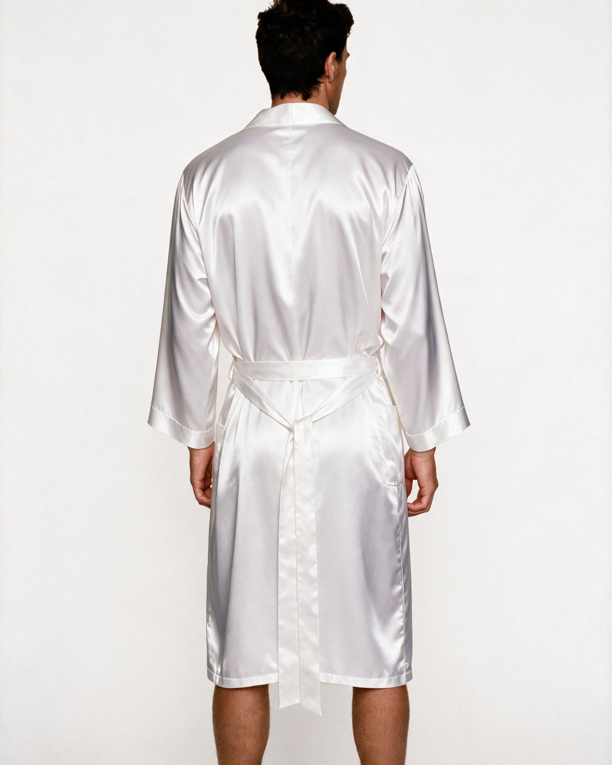 Satin Bademantel Herren