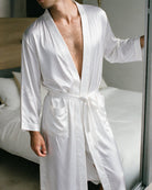 Satin Bademantel Herren