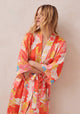 Satin Kimono Damen Lang